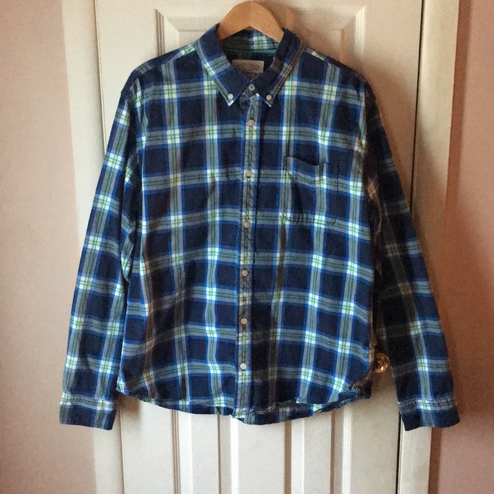 Aēropostale Blue Plaid Shirt